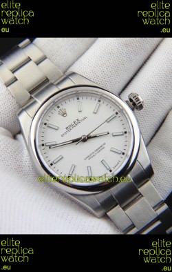 Rolex Oyster Perpetual Japanese Movement Replica Watch 39MM - White Dial