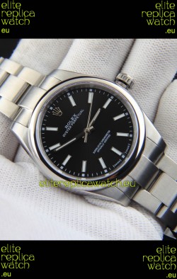 Rolex Oyster Perpetual Japanese Movement Replica Watch 39MM - Black Dial