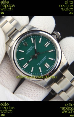 Rolex Oyster Perpetual Japanese Movement Replica Watch 41MM - Green Dial