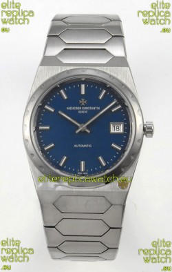 Vacheron Constantin Historiques 222 Super Clone 37MM Steel Casing Watch in Blue Dial