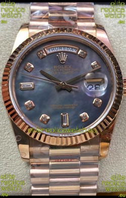 Rolex Day Date 36MM 118235 Rose Gold in Pearl Dial 1:1 Mirror Replica Watch