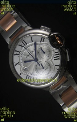 Ballon De Cartier Chronograph in Rose Gold Two Tone Case - 1:1 Mirror Replica