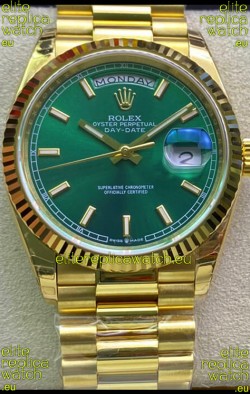Rolex Day Date 118238 Presidential 18K Yellow Gold Watch 36MM - Green Dial 1:1 Mirror Quality