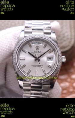 Rolex Day Date Presidential 904L Steel 40MM - Steel Dial 1:1 Mirror Quality Watch
