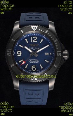 Breitling Superocean Automatic 46 Black Steel - Blue Dial in DLC Coated Casing 