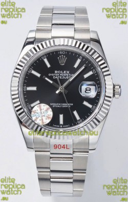 Rolex Datejust Cal.3235 Movement Swiss Watch 1:1 Mirror Replica 904L Steel 41MM - Black Dial 