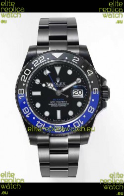 Rolex GMT Masters II REF.126710BLRO Batman BLAKEN Swiss Replica - 904L Steel in DLC Coating