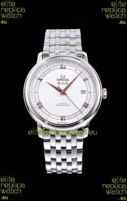 Omega De Ville Prestige Co-Axial 36.8MM White Dial 1:1 Swiss Mirror Replica Watch 