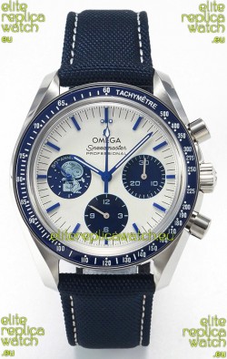 Omega Speedmaster 50th Anniversary Super Clone Snoopy Replica Watch in Nylon Strap 