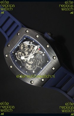 Richard Mille RM055 Ceramic Case Watch in Blue Inner Bezel