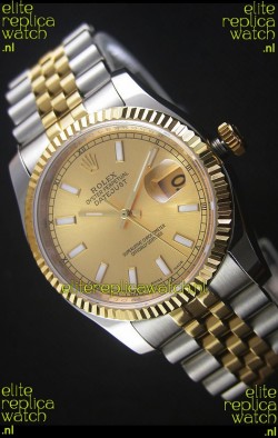 Rolex Datejust Replica Watch Gold Dial in 36MM with 3135 Swiss Movement 