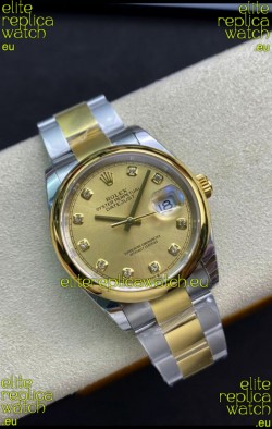 Rolex Datejust 126203 36MM Swiss 1:1 Mirror Replica Watch in 904L Steel - Gold Dial