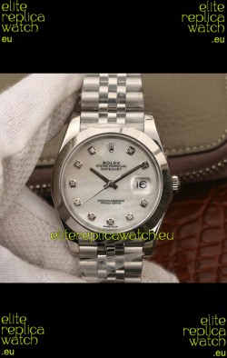 Rolex Datejust 41MM Cal.3135 Swiss 1:1 Mirror Replica Watch in 904L Steel Casing White Dial