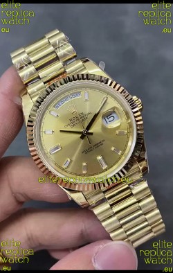 Rolex Day Date Presidential 18K Rose Gold Watch 40MM - Gold Dial 1:1 Mirror Quality