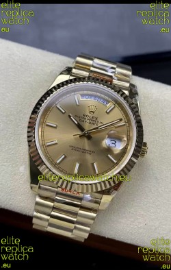 Rolex Day Date Presidential 18K Rose Gold Watch 40MM - Gold Dial 1:1 Mirror Quality