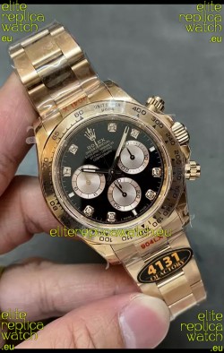 Rolex Daytona REF.126505 Cal 4131 1:1 Swiss Replica Watch - 904L Steel Rose Gold 
