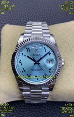 Rolex Day Date Presidential 904L Steel 36MM - Ice Blue Arabic Numerals 1:1 Mirror Quality Watch