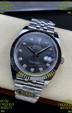 Rolex Datejust 126334 41MM ETA 3235 Swiss 1:1 Mirror Replica Watch in 904L Steel Dark Grey Dial 