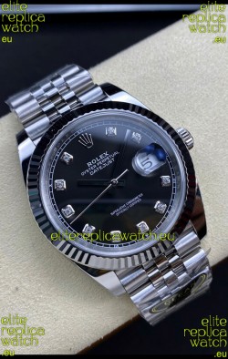 Rolex Datejust 126334 41MM ETA 3235 Swiss 1:1 Mirror Replica Watch in 904L Steel - Black Dial 