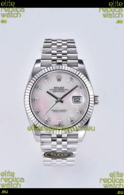 Rolex Datejust 126334 41MM ETA 3235 Swiss 1:1 Mirror Replica Watch in 904L Steel - Pearl Dial