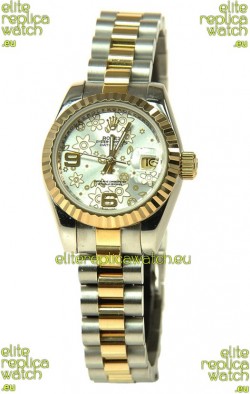 Rolex Floral Motif Datejust Ladies Replica Watch