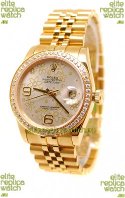 Rolex Datejust Floral Motif 2011 Edition Swiss Replica Watch