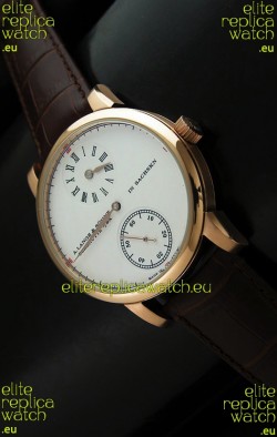 A. Lange & Sohne Cortes de Geneve Decorative Bridges Classic Replica Rose Gold Watch 