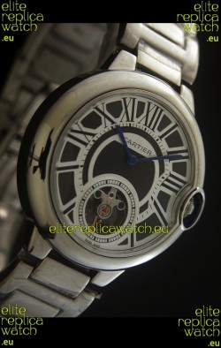 Cartier Ballon de Japanese Replica Watch in Black layerd Dial