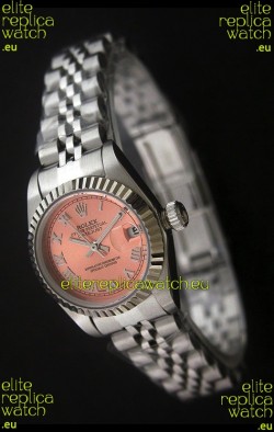 Rolex Datejust Oyster Perpetual Superlative ChronoMeter Swiss Watch in Orange Dial