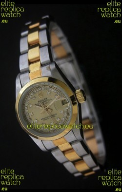 Rolex Datejust Oyster Perpetual Superlative ChronoMeter Swiss Gold Watch in Diamond Markers