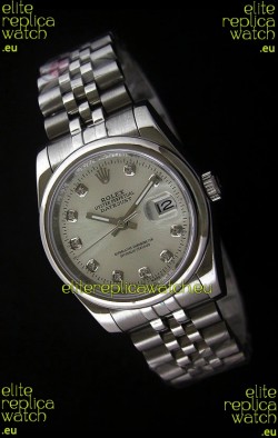 Rolex Datejust Mens Swiss Replica Watch in White Dial