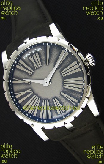 Roger Dubuis Excalibur Steel Case Grey Dial Swiss Replica Watch