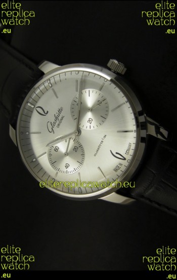 Glashuette Senator Japanese Replica Watch in Steel Dial