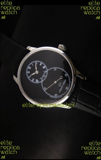 Jaquet Droz Grande Seconde Black Enamel Stainless Steel Case Watch in Black Dial