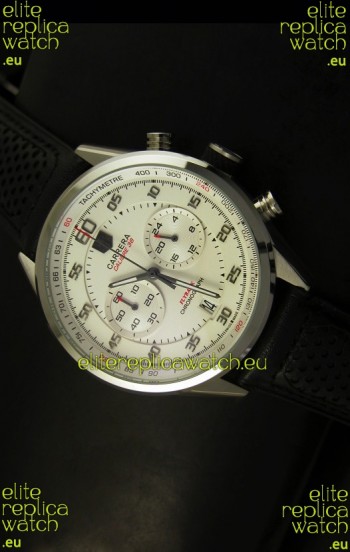 Tag Heuer Carrera Calibre 36 Flyback White Dial Replica Watch - Quartz Movement