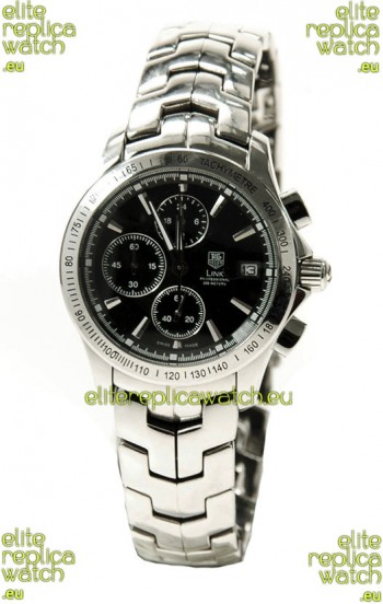 Tag Heuer Link 200 Meters Japanese Replica Quartz Watch in Black Dial
