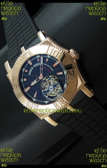 Roger Dubuis Tourbillon Excalibur Swiss Watch in Blue Dial