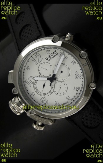 U-Boat Flightdeck Rattrapante Japanese Automatic Watch in Steel Casing