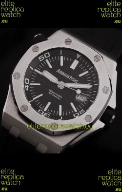 Audemars Piguet Royal Oak Scuba Swiss Watch in Black Dial