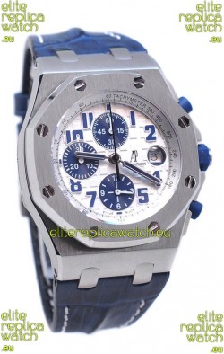 Audemars Piguet Royal Oak Offshore Navy Edition Swiss Watch in White Dial