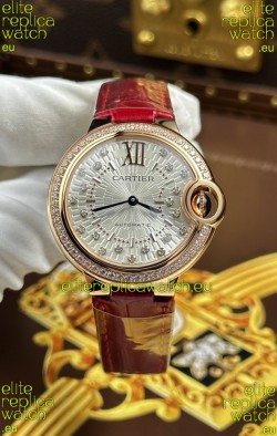 Ballon De Cartier Swiss Quartz 1:1 Mirror Quality 33MM in Rose Gold 