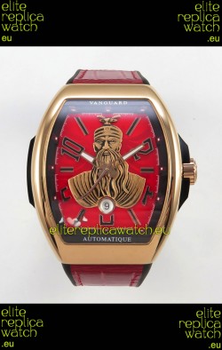 Franck Muller Vanguard Skenderbeu Rose Gold Swiss Replica Watch 