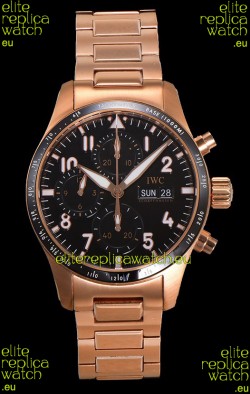 IWC Pilot's IW388306 Super Clone Chronograph 41 Mercedes-AMG Pertonas F1 Rose Gold Watch 