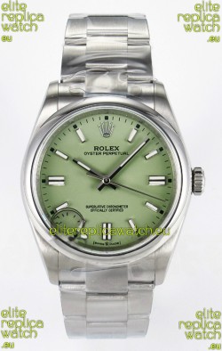 Rolex Oyster Perpetual Super Clone REF#126000 36MM Pistachio Dial Swiss Replica