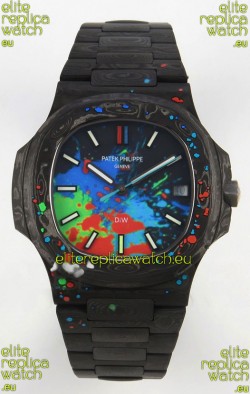 Patek Philippe Nautilus 5711 DiW Motley Carbon Dial 1:1 Mirror Swiss Replica Watch