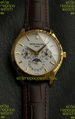 Patek Philippe Complications 5327G-001 Yellow Gold White Dial Swiss Replica