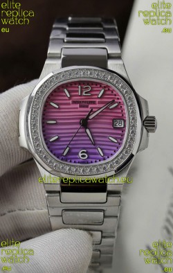 Patek Philippe 7010R Gradient Purple and Pink Dial Swiss Quartz Replica Watch
