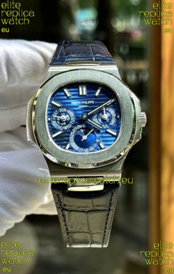 Patek Philippe Nautilus 5740 Perpetual Calendar Stainless Steel Purple Dial Swiss Replica Watch