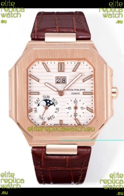 Patek Philippe Cubitus 5822 Rose Gold Casing White Dial Swiss Replica Watch