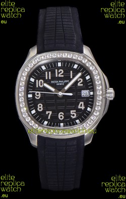 Patek Philippe Super Clone Aquanaut Stainless Steel Black Dial 38.5MM Watch 